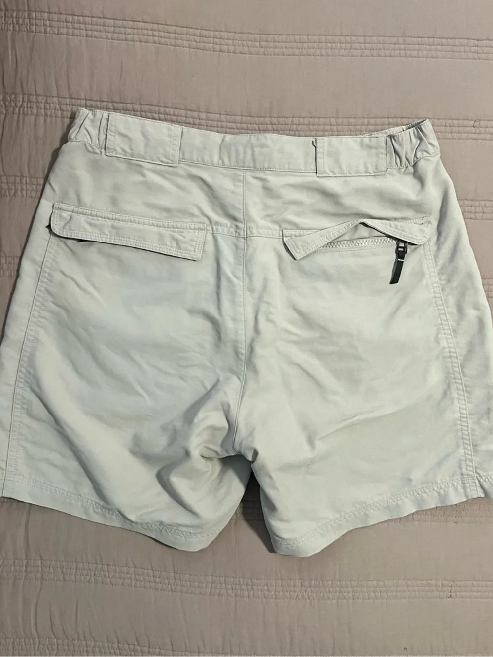 Royal Robbins Women’s Light Beige Flat-Front Shorts Hiking Outdoor - Picture 5 of 8
